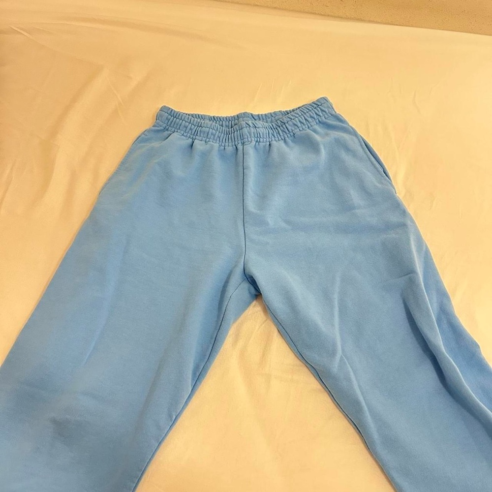 Blue sweatpants